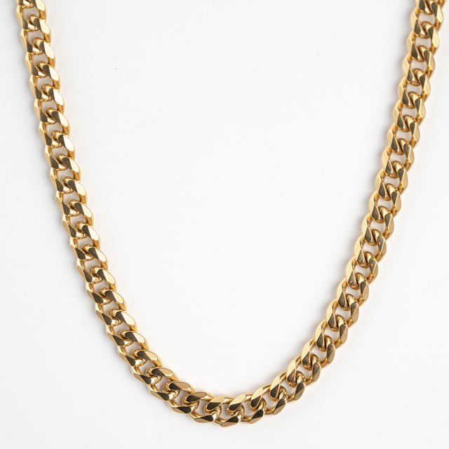Classic Gold Cuban Link Chain - 7mm