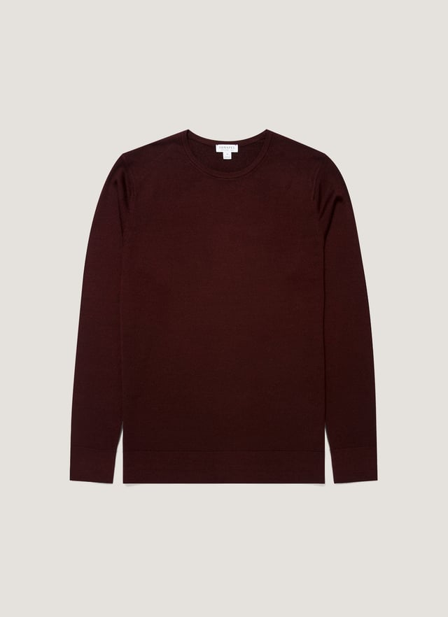 Men's Extra-Fine Merino Crew Neck in Bakelite