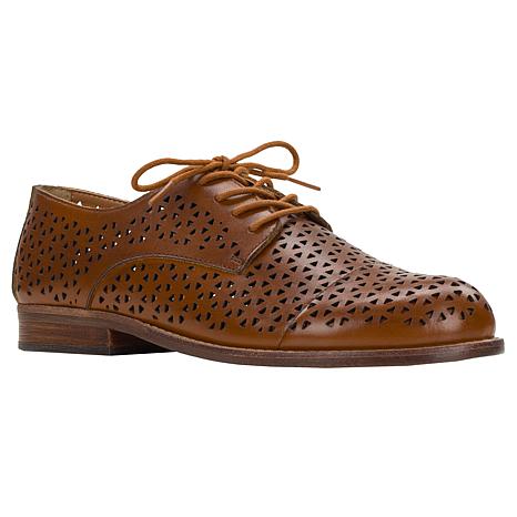 Patricia Nash Silvio Perforated Leather Oxford Shoe - 23585444 | HSN