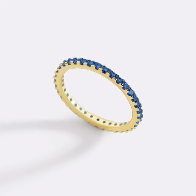 Birthstone Eternity Stacking Ring
