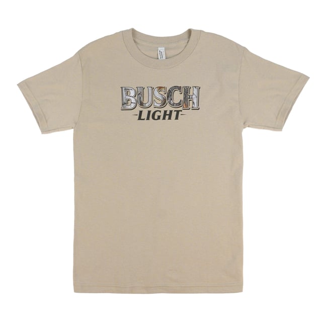 Busch Light Earth Camo Logo T-Shirt