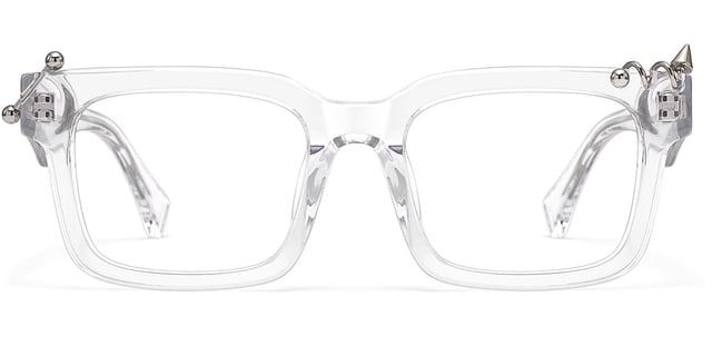 Spike - Rectangle Transparent Eyeglasses