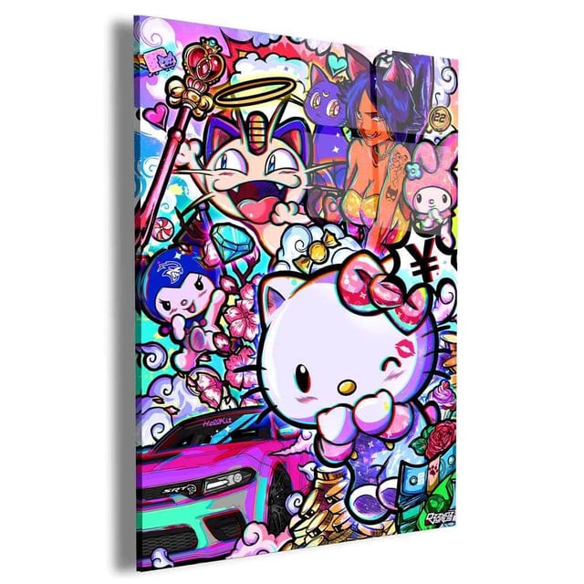 Hello Kitty HellKat Wall Art