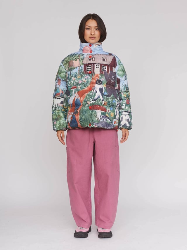 Outsiders Division x Lazy Oaf Garden Puffer Coat