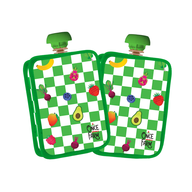 Green Checkered Pouch Cooler 2-Pack