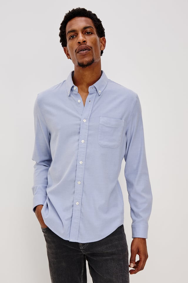 VANCE SHIRT - BLUE WHITE STRIPE
