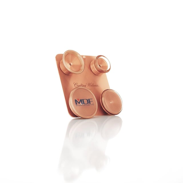 Pediatric and Infant Neonatal Stethoscope Bell and Diaphragm Attachment - MDF® ProCardial® Titanium Stethoscope Rose Gold