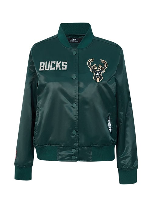 Women's Pro Standard Game Day Milwaukee Bucks Satin Jacket