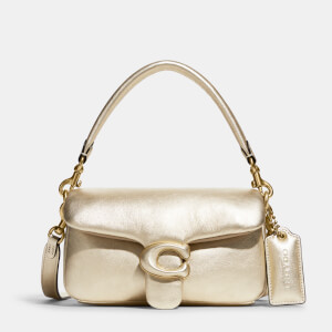 Coach Women's Pillow Tabby Bag 18 - Metallic Soft Gold