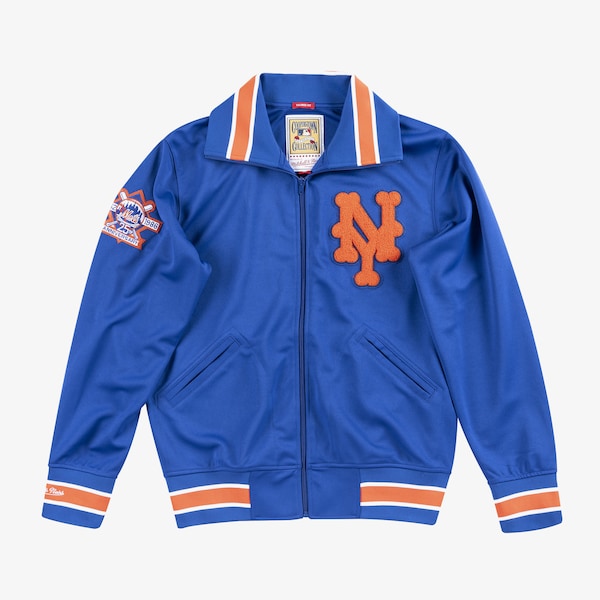 Men's  Royal New York Mets 1986 Authentic Batting Practice Full-Zip Jacket