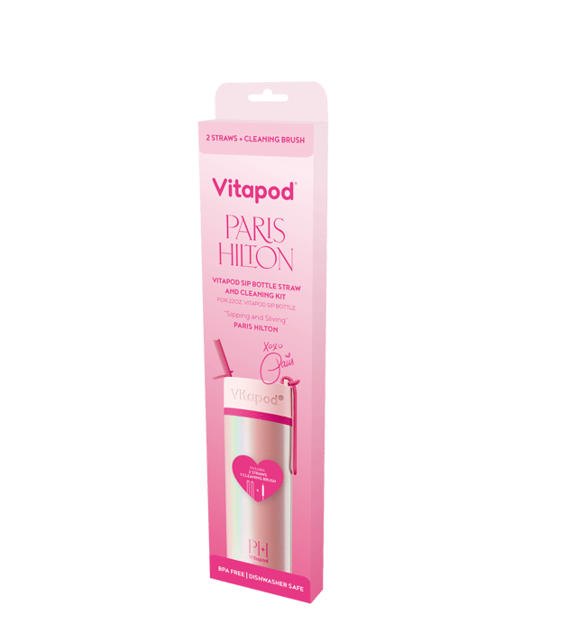 Vitapod x Paris Hilton 2ct Straw Pack + Straw Brush