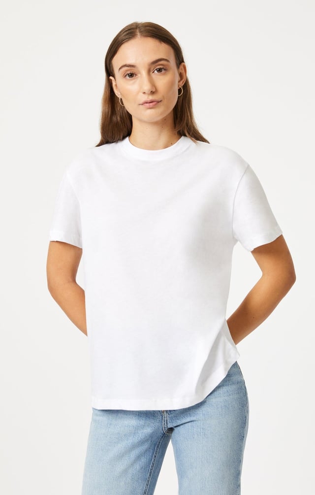 CREW NECK T-SHIRT IN WHITE