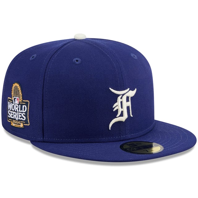 Men's Los Angeles Dodgers New Era x Fear of God Royal 2024 World Series 59FIFTY Fitted Hat