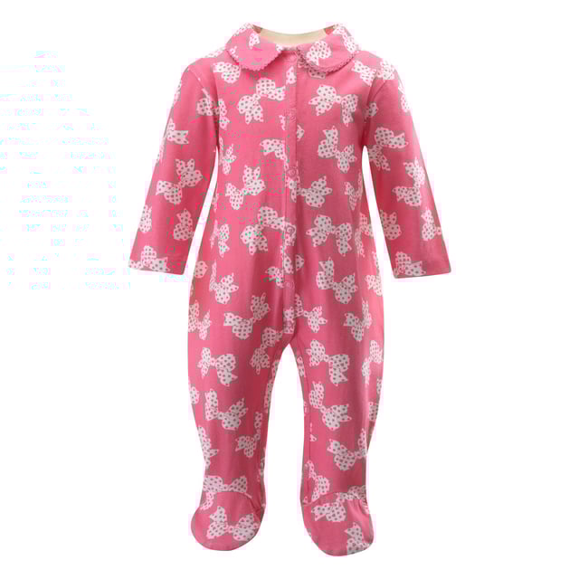 Polka Dot Bow Footie