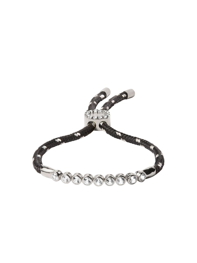 JAMES BEZEL NOIR ET BLANC PARACORD BRACELET, GOLD