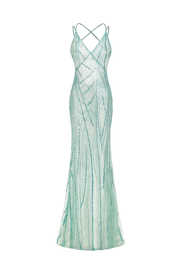 Hilia Glliter Maxi Dress