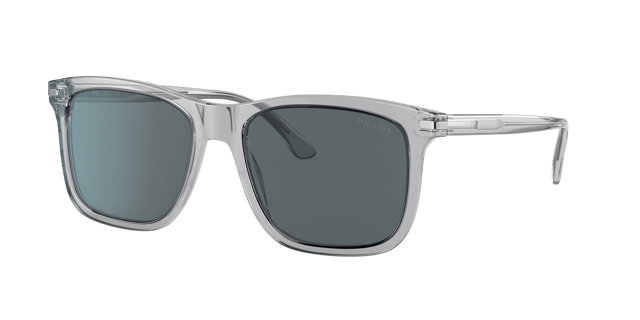 PRADA PR 18WS Grey Crystal - Men Luxury Sunglasses, Blue Lens