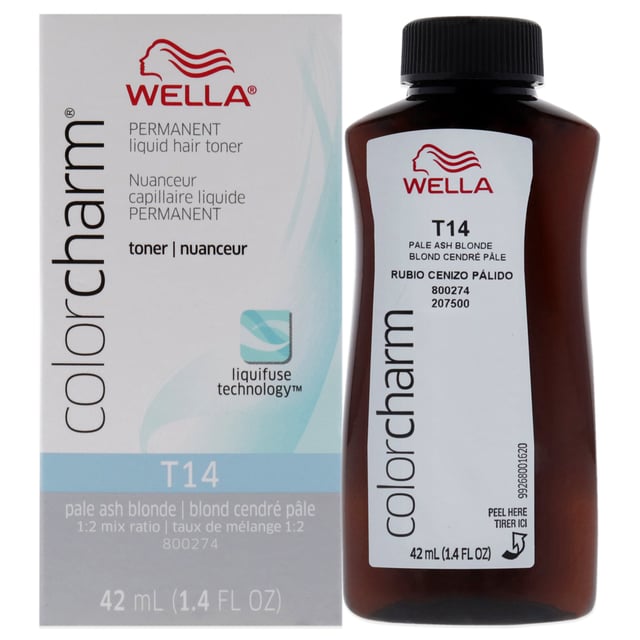Wella Color Charm Permanent Toner - T14 Pale Ash Blonde For Unisex 1.4 oz Toner