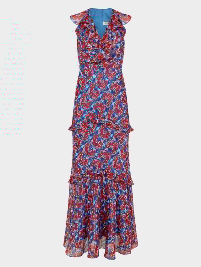 Rita Dress in Quail Sky