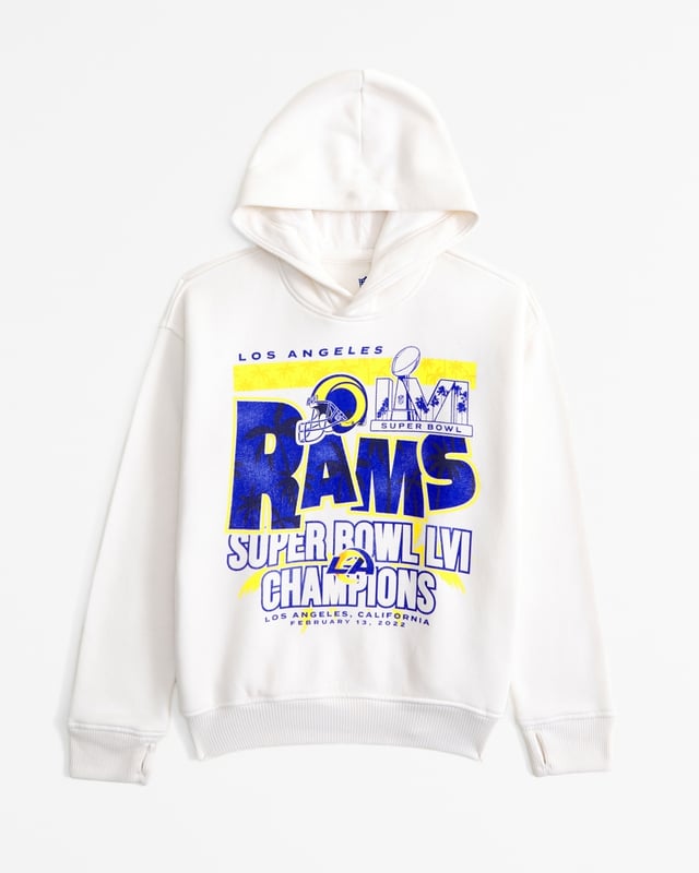 los angeles rams graphic popover hoodie