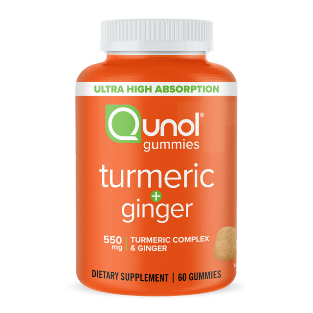 Turmeric + Ginger Gummies, 550mg