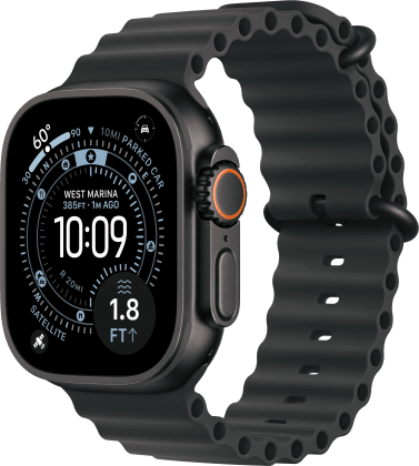 Apple Watch Ultra 3 from Xfinity Mobile in Black Titanium Case with Black Ocean Band