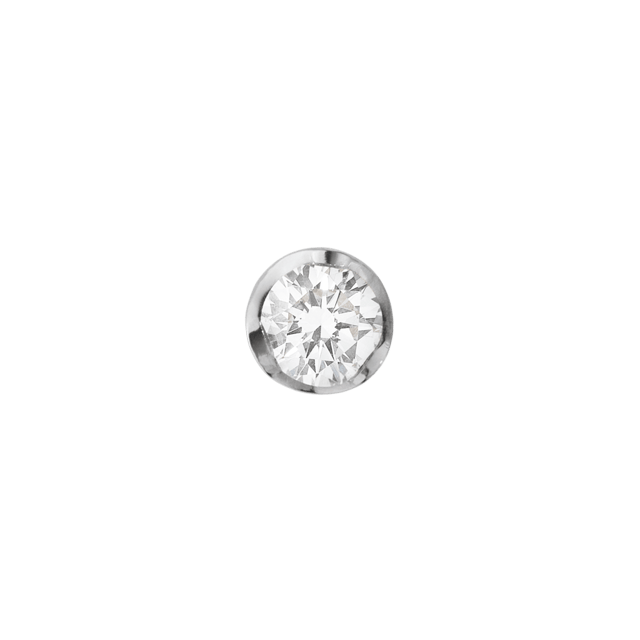 GEORG JENSEN SIGNATURE DIAMONDS, Solitaire Stud Earring, in 18kt gold and diamonds