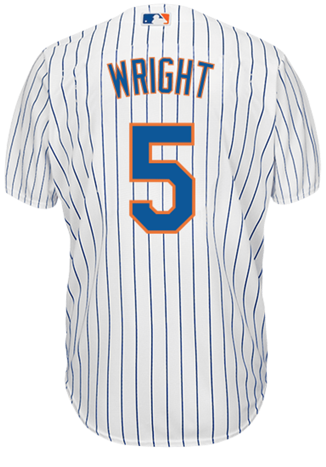 David Wright NY Mets Replica Adult Home Jersey