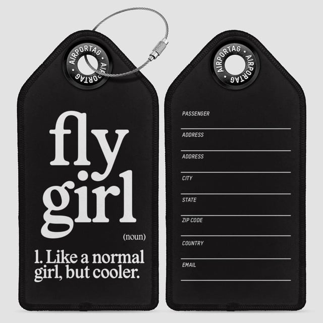 Fly Girl - Luggage Tag