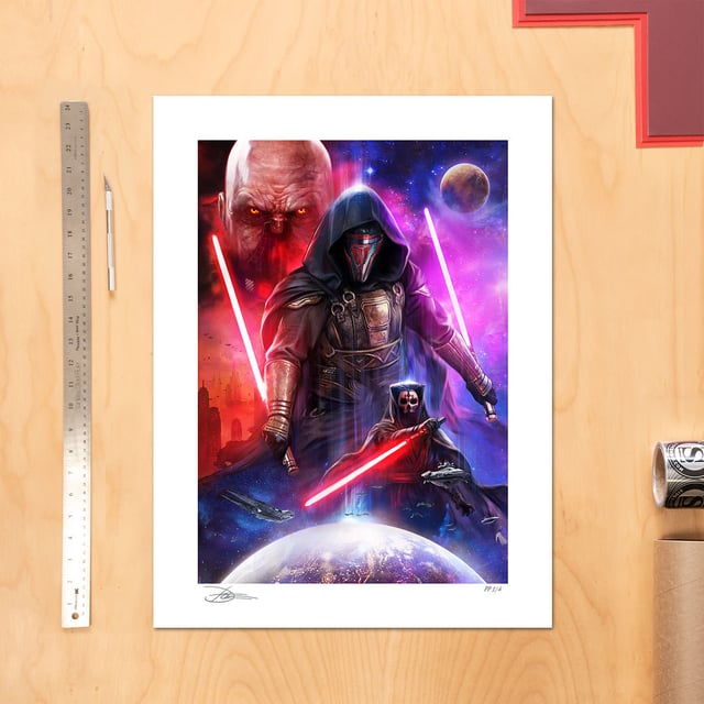 Star Wars™: Dark Forces of the Old Republic Fine Art Print by Dave Wilkins