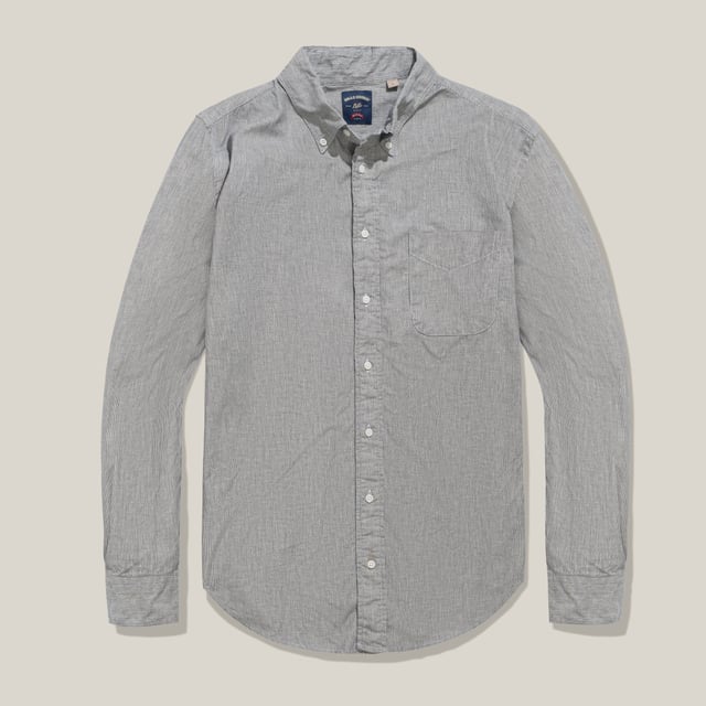 Standard Fit Ticking Stripe Shirt