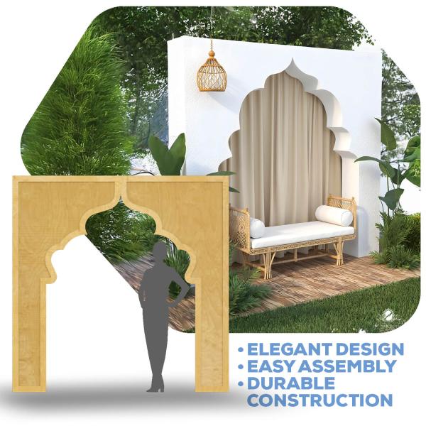 Collapsible 3D Jasmine Arch - 7.5ft Tall
