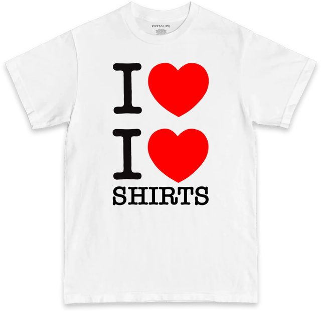 I Love I Love Shirts (BLACK & WHITE T-shirt)