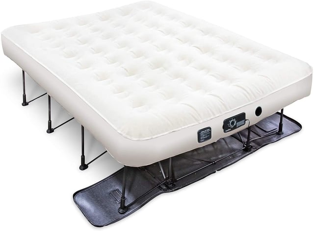 EZ-Bed Queen Air Mattress with Built in Pump, Deflate Defender Technology Inflatable Mattress