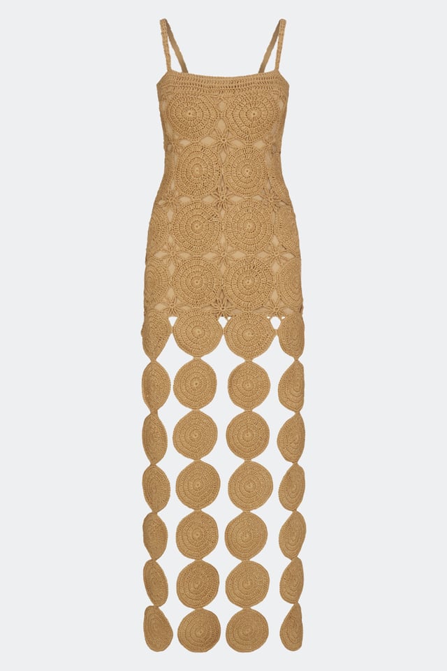 Beep Beep Tank Dress in Natural