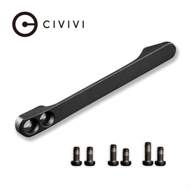 CIVIVI Titanium Pocket Clip with 6PCS Titanium screws T001D