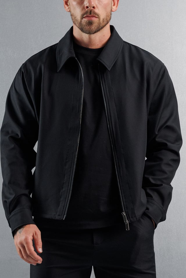 HYBRID OVERSHIRT - BLACK