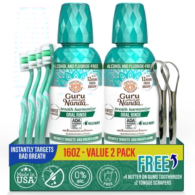 Oral Rinse Breath Harmonizer Mouthwash - Wild Mint - 2 Pack