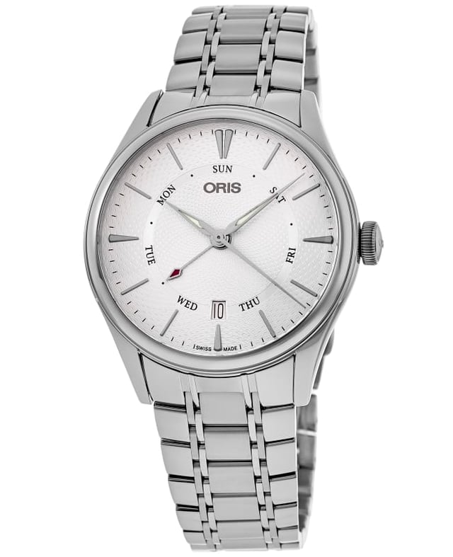 Oris Artelier Pointer Day Date Silver Dial Steel Men's Watch 01 755 7742 4051-07 8 21 88