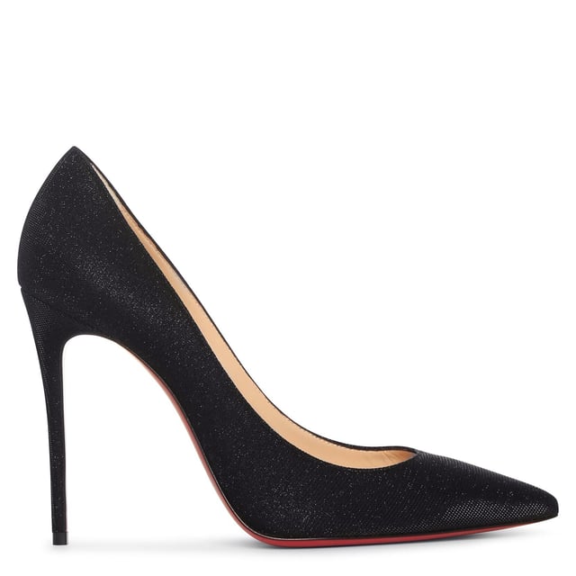 Kate 100 glitter black pumps