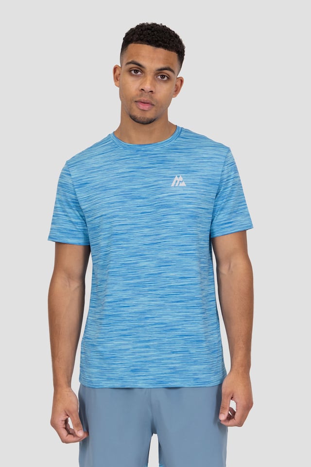 Trail T-Shirt - Neon Blue Multi