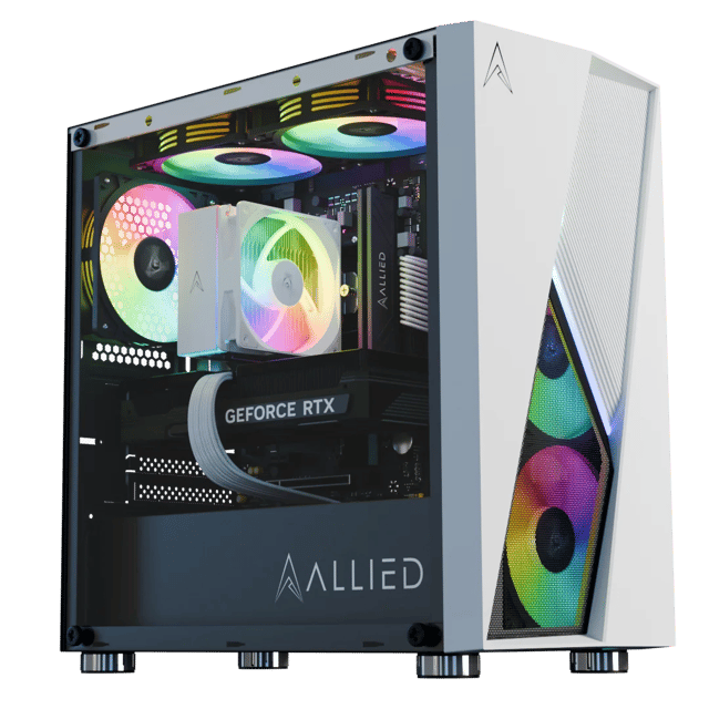 Allied Stinger RTX 5060 Ti | Ryzen 5 5600 Desktop Gaming PC (White)