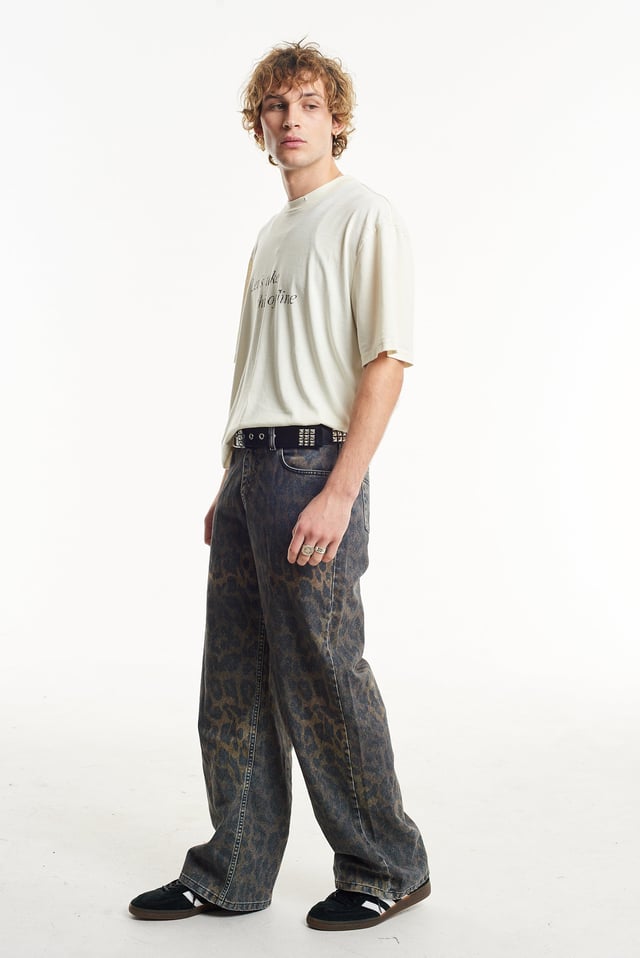 Dark Leopard Gnarly Skate Jeans