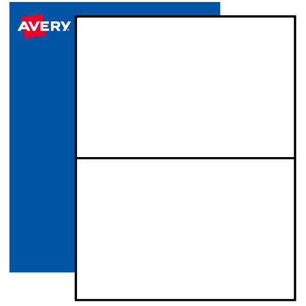 5-1/2" x 8-1/2" Blank Rectangle Labels
