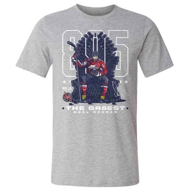 Alex Ovechkin Washington Capitals 895 Career Goals Throne WHT