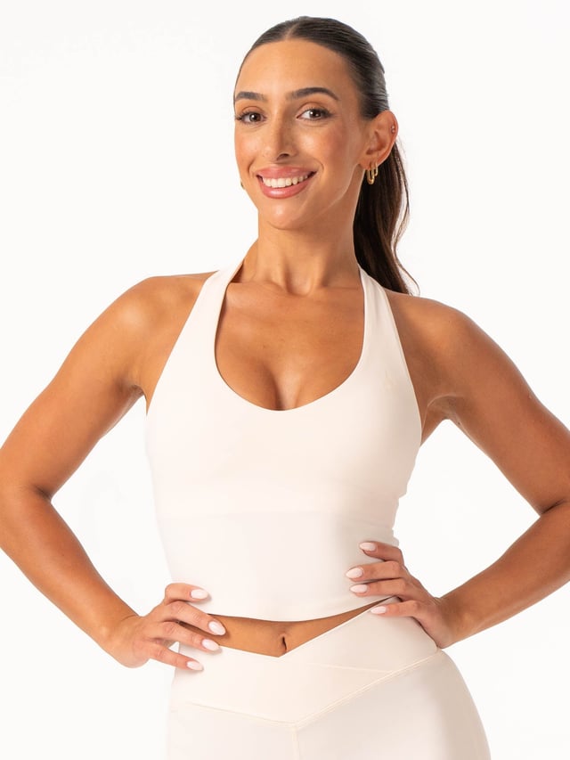 NKD Halter Shelf Tank - Off White
