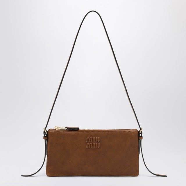 Miu Miu Brown Nappa Mini Pouch Women