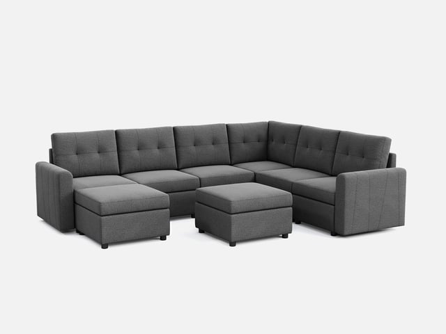 RUBIK III 5 Seats With Corner & 2 Ottomans