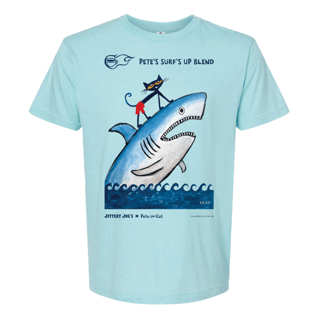 Jittery Joe's & Pete the Cat Surf's-Up T-shirt