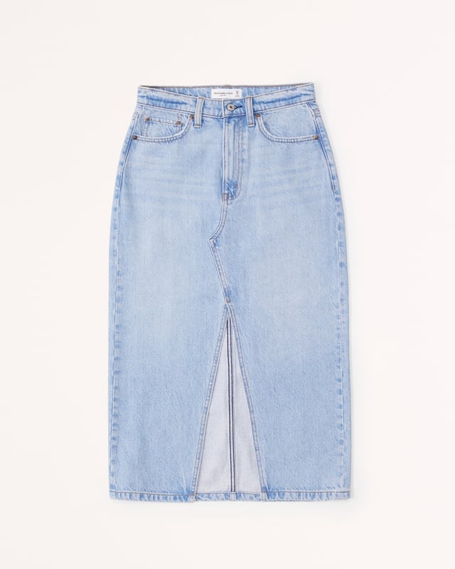 Denim Midi Skirt
